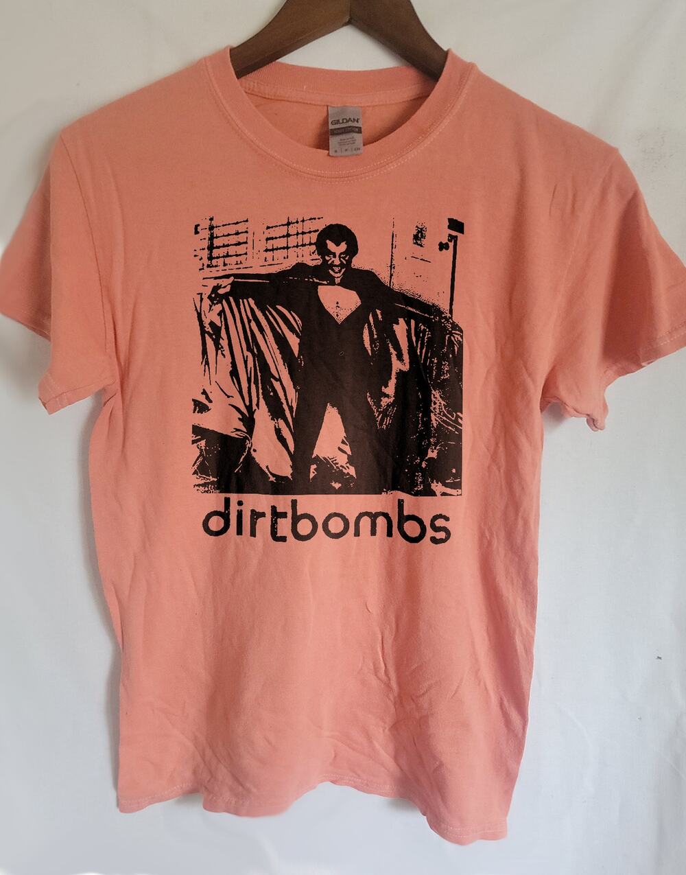 the dirtbombs  band t shirt  Size Small Coral Silk